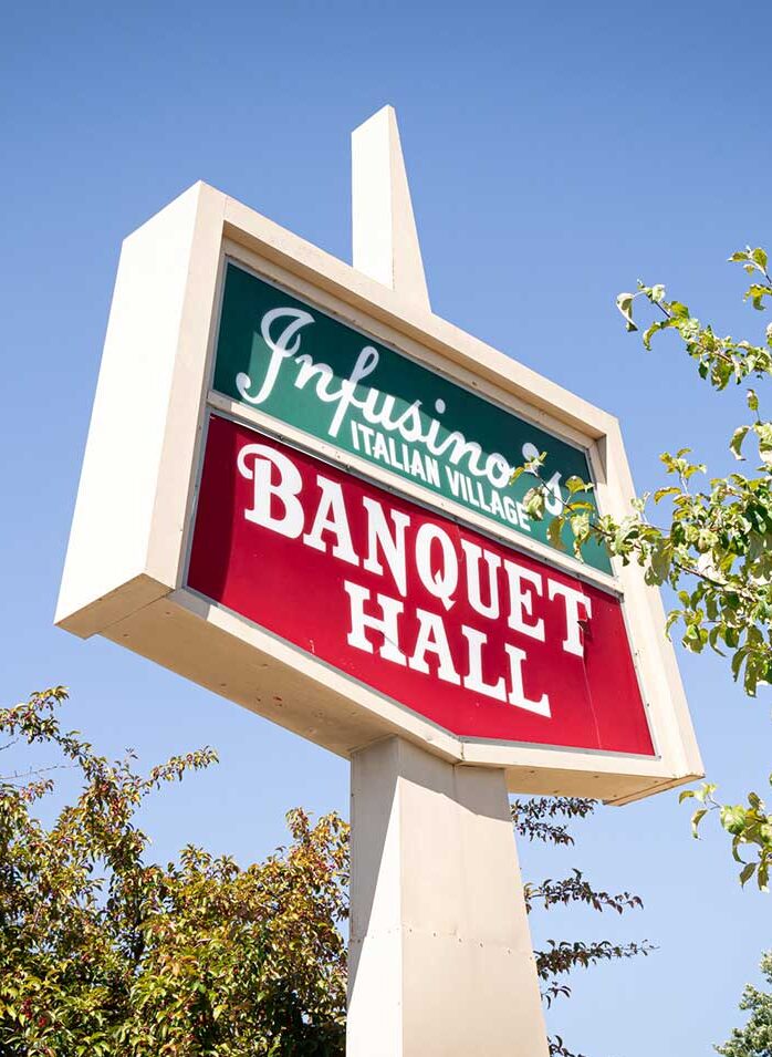 Infusinos Banquet Hall Sign Infusinos Banquet Hall Sign